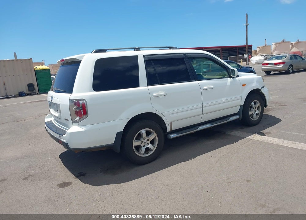 2007 HONDA PILOT EX VIN: 2HKYF18427H515495