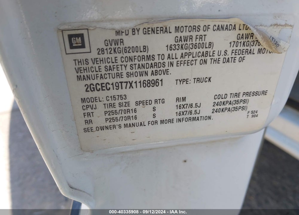 1999 CHEVROLET SILVERADO 1500 LS VIN: 2GCEC19T7X1168961