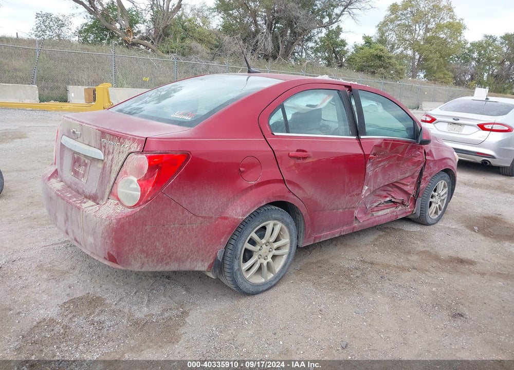 2012 CHEVROLET SONIC 2LT VIN: 1G1JC5SH6C4153872