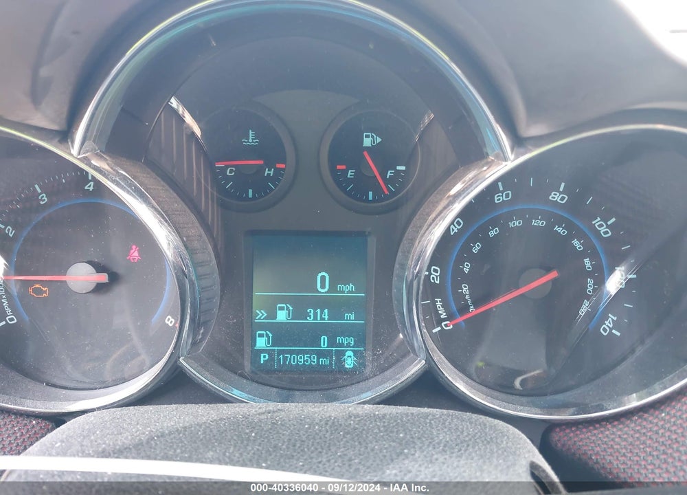 2012 CHEVROLET CRUZE 1LT VIN: 1G1PF5SC2C7190356