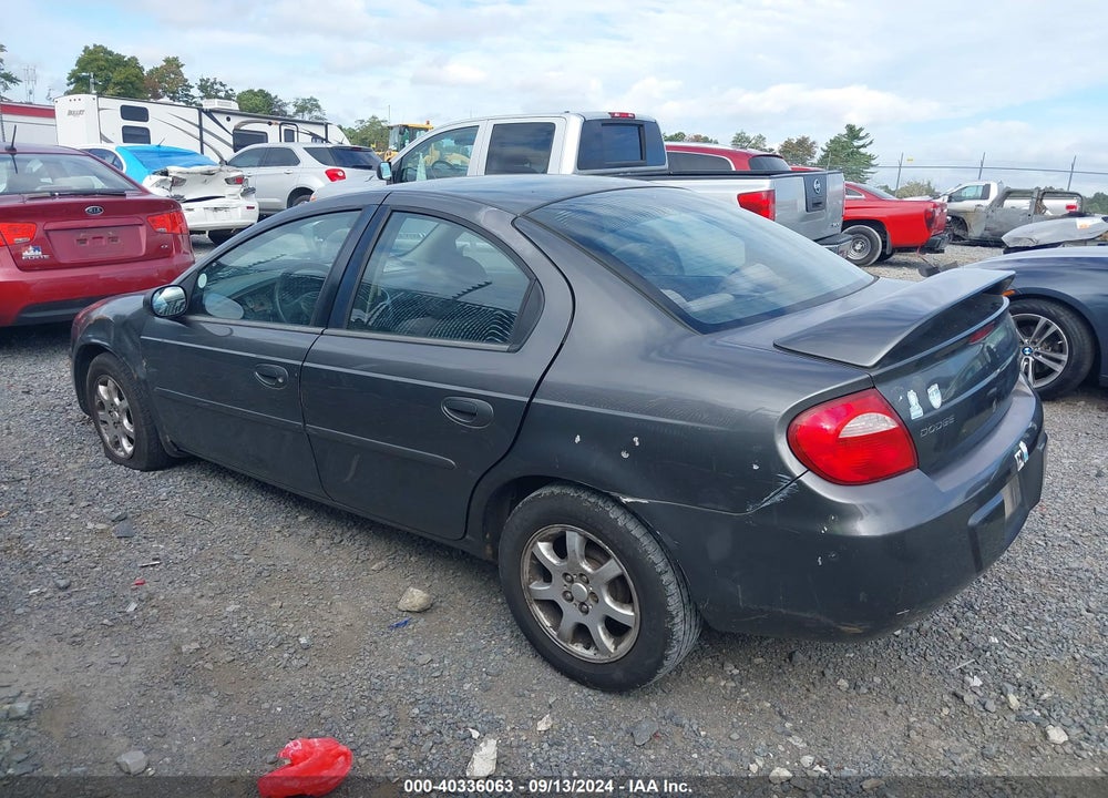2003 DODGE NEON SXT VIN: 1B3ES56C53D237418