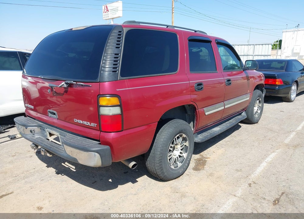 2004 CHEVROLET TAHOE LS VIN: 1GNEK13Z44R242976