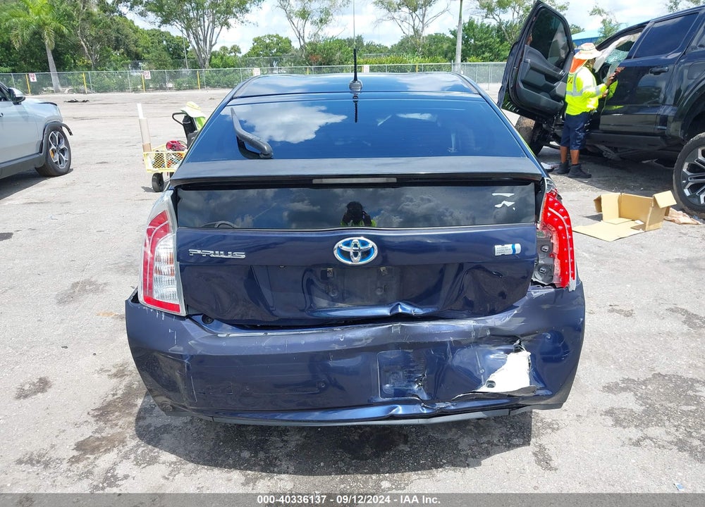 2013 TOYOTA PRIUS THREE VIN: JTDKN3DU6D0345046