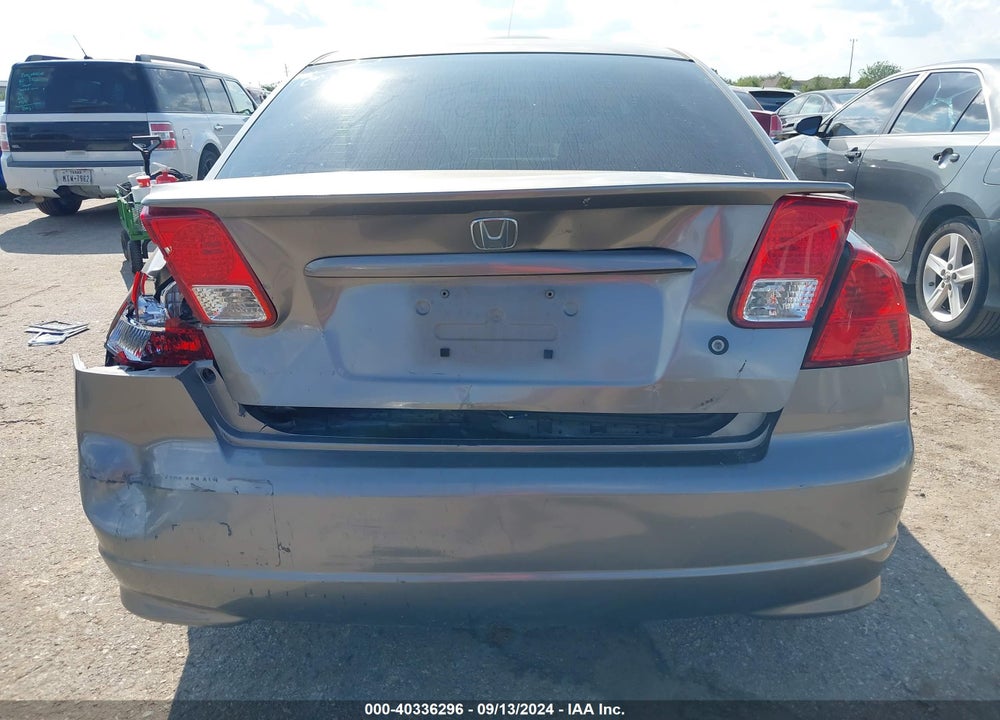 2005 HONDA CIVIC HYBRID VIN: JHMES95655S017310