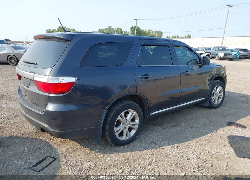 2013 DODGE DURANGO SXT VIN: 1C4RDJAG2DC654161