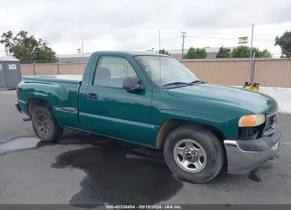 2001 GMC SIERRA 1500 SL VIN: 1GTEC14V91Z195084