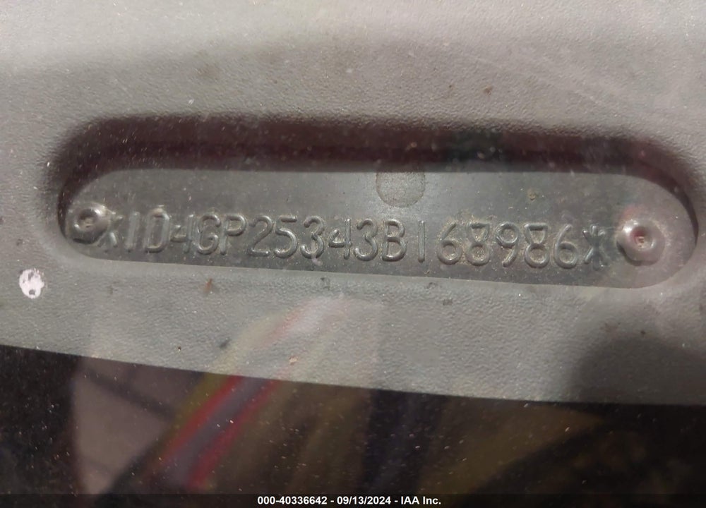 2003 DODGE CARAVAN SE VIN: 1D4GP25343B168986