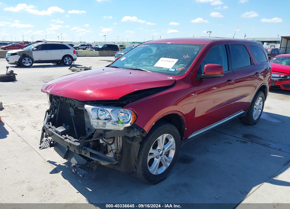 2013 DODGE DURANGO SXT VIN: 1C4RDHAG8DC687741