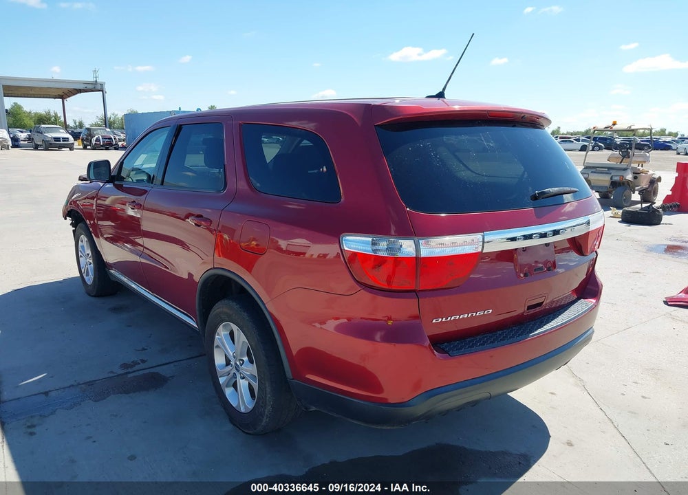 2013 DODGE DURANGO SXT VIN: 1C4RDHAG8DC687741