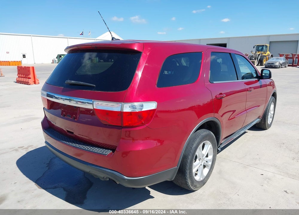2013 DODGE DURANGO SXT VIN: 1C4RDHAG8DC687741