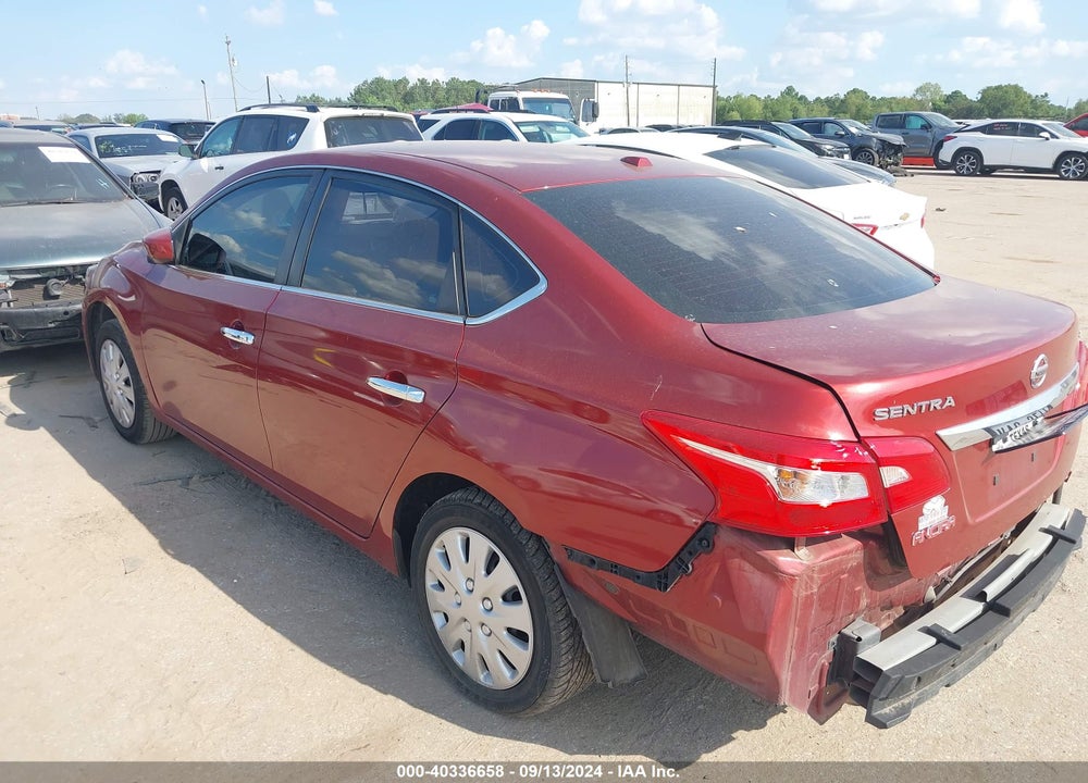 2017 NISSAN SENTRA SV VIN: 3N1AB7AP7HL650870