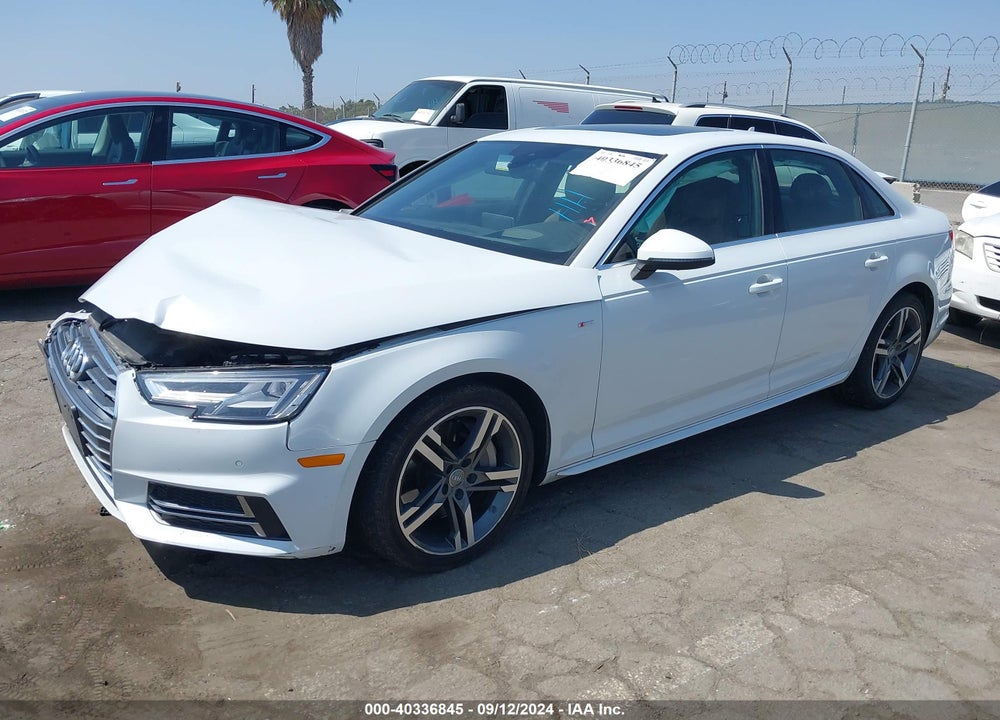2017 AUDI A4 2.0T PREMIUM VIN: WAUFNAF40HN023575