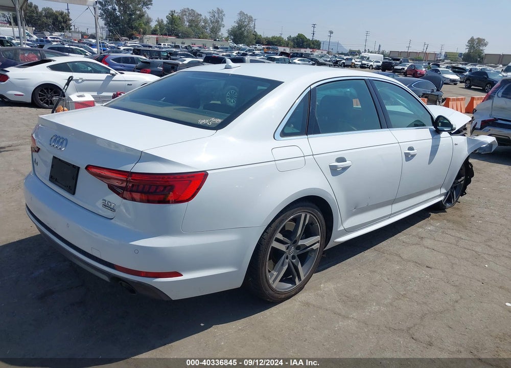 2017 AUDI A4 2.0T PREMIUM VIN: WAUFNAF40HN023575