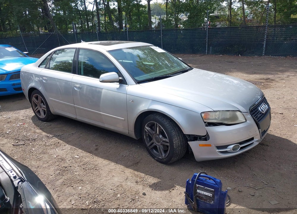 2007 AUDI A4 2.0T VIN: WAUDF98E57A105817