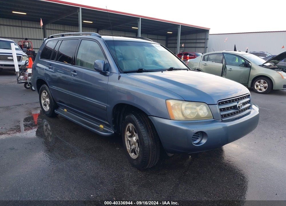 2003 TOYOTA HIGHLANDER V6 VIN: JTEGF21A430090270