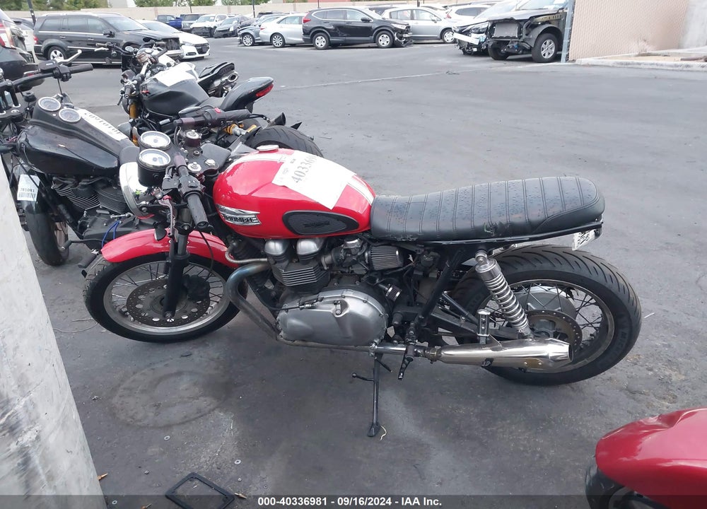 2011 TRIUMPH MOTORCYCLE THRUXTON 900 VIN: SMT920K12BT456432