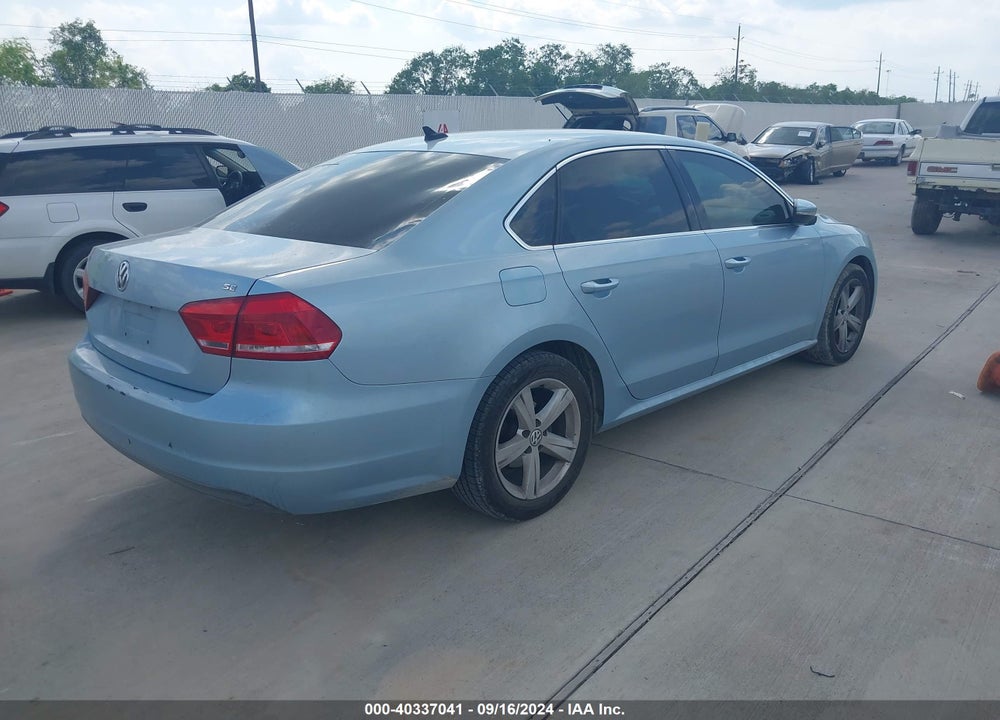 2012 VOLKSWAGEN PASSAT 2.5L SE VIN: 1VWBH7A34CC060673