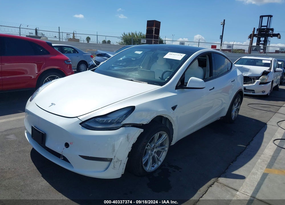 2021 TESLA MODEL Y STANDARD RANGE REAR-WHEEL DRIVE VIN: 5YJYGDED0MF163207