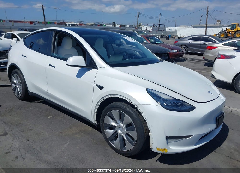 2021 TESLA MODEL Y STANDARD RANGE REAR-WHEEL DRIVE VIN: 5YJYGDED0MF163207