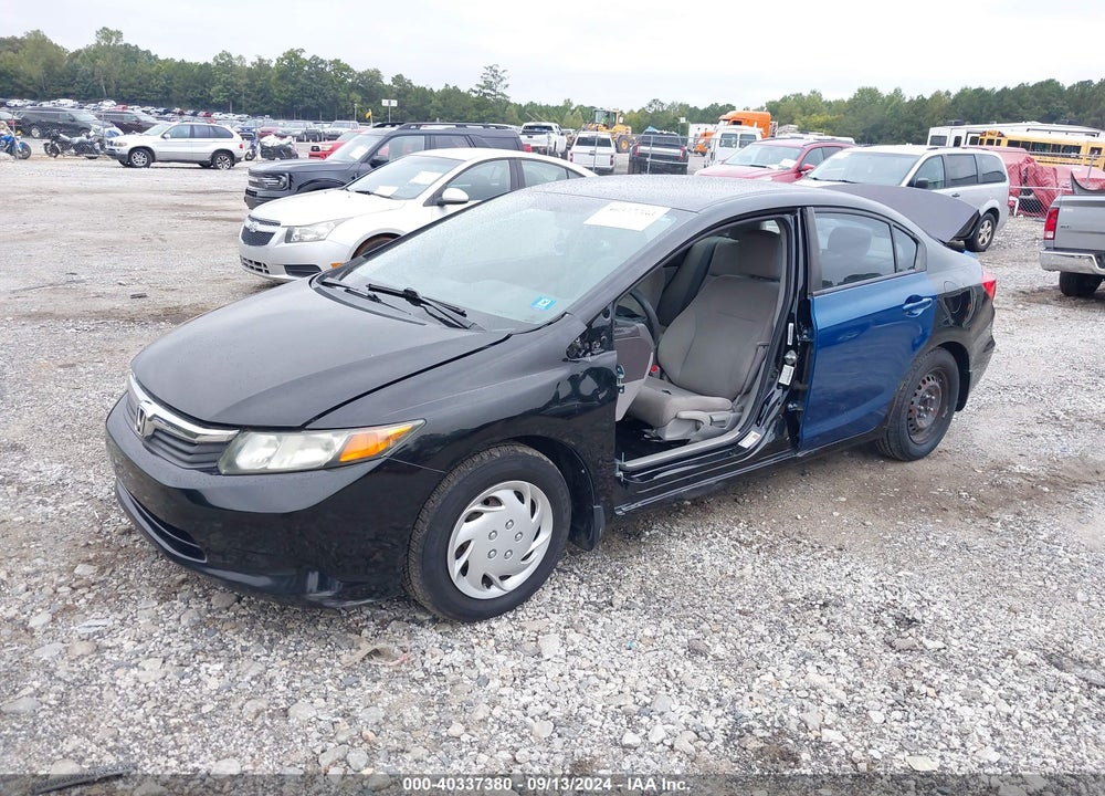 2012 HONDA CIVIC LX VIN: 19XFB2F55CE016208