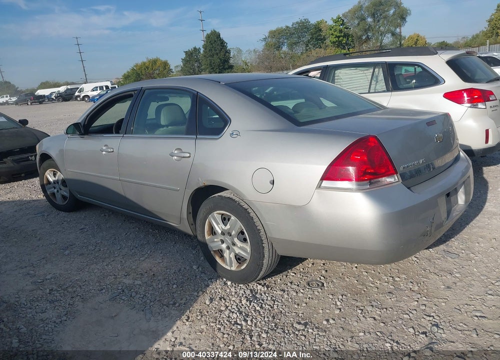 2007 CHEVROLET IMPALA LS VIN: 2G1WB58KX79375894