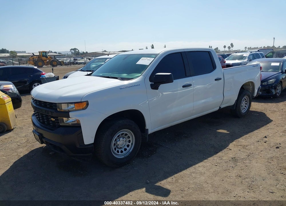2021 CHEVROLET SILVERADO 1500 4WD STANDARD BED WT VIN: 3GCUYAEF0MG424339