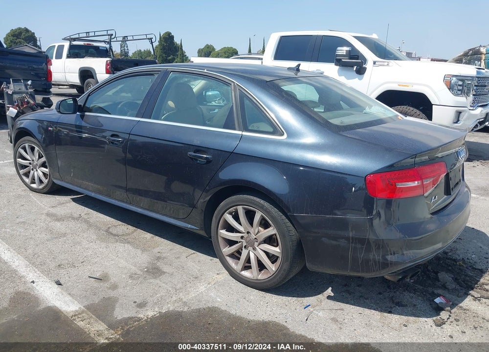 2014 AUDI A4 2.0T PREMIUM VIN: WAUAFAFL0EN043917