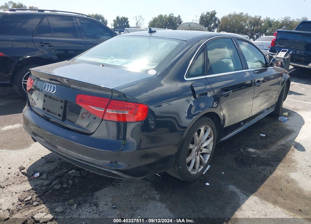 2014 AUDI A4 2.0T PREMIUM VIN: WAUAFAFL0EN043917