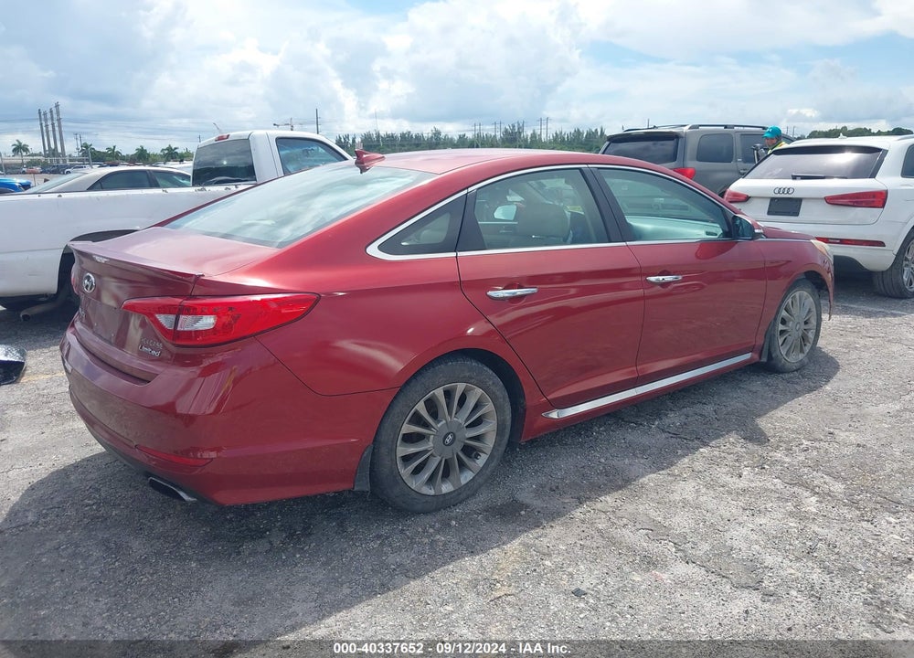 2015 HYUNDAI SONATA LIMITED VIN: 5NPE34AF4FH238727
