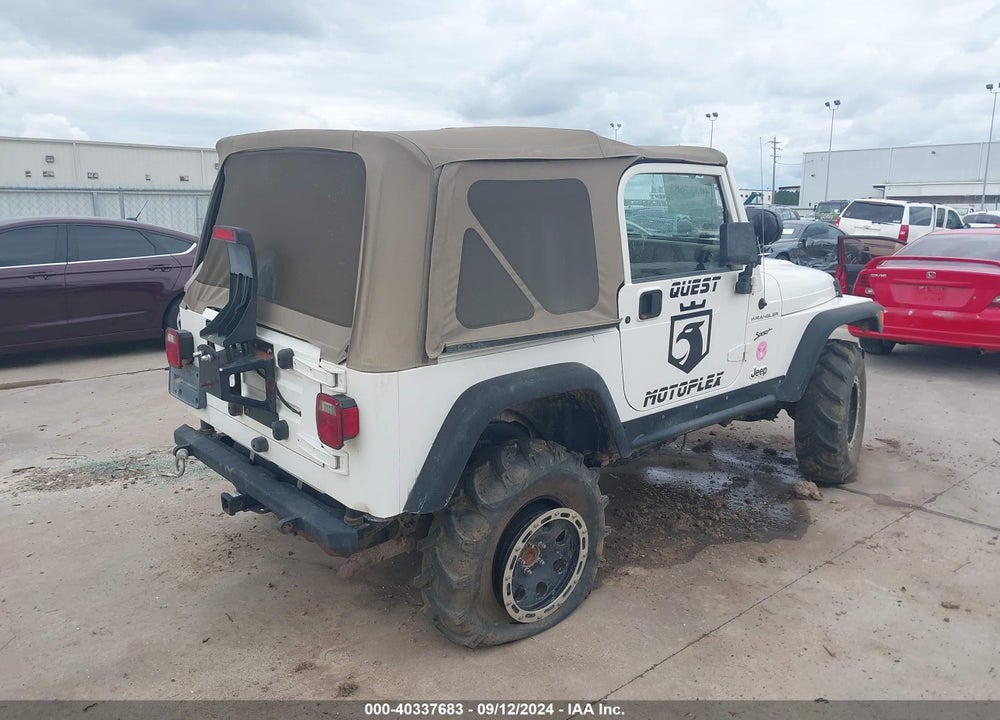 2002 JEEP WRANGLER SPORT VIN: 1J4FA49S72P743830