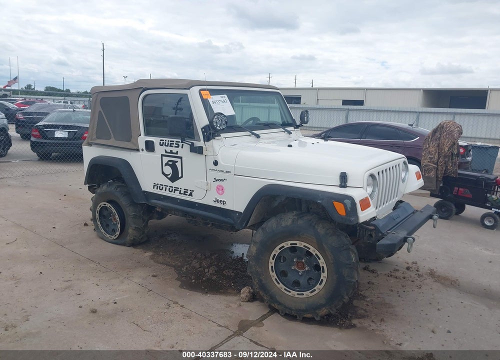 2002 JEEP WRANGLER SPORT VIN: 1J4FA49S72P743830