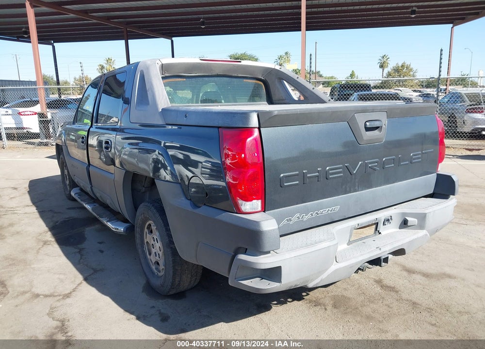 2003 CHEVROLET AVALANCHE 1500 VIN: 3GNEC13T03G128495