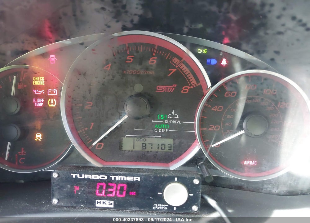 2012 SUBARU IMPREZA WRX STI VIN: JF1GV8J67CL002287