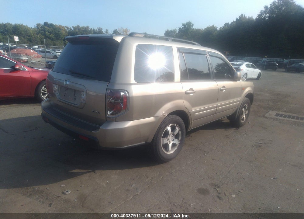 2007 HONDA PILOT EX-L VIN: 2HKYF18677H533458