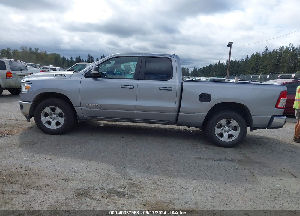 2022 RAM 1500 BIG HORN QUAD CAB 4X4 6'4 BOX VIN: 1C6SRFBT6NN132397