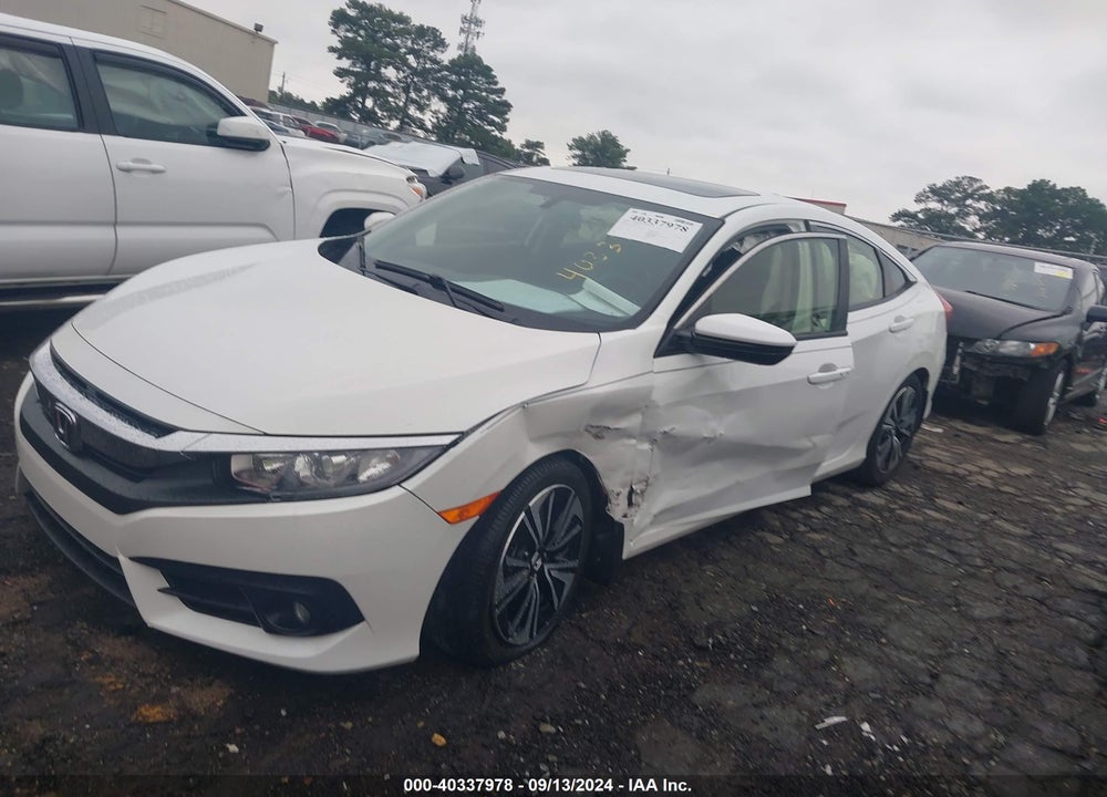2018 HONDA CIVIC EX-L VIN: JHMFC1F76JX041638