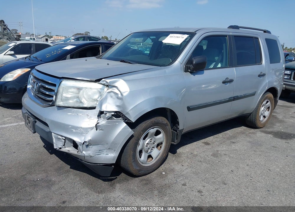 2015 HONDA PILOT LX VIN: 5FNYF3H2XFB008965