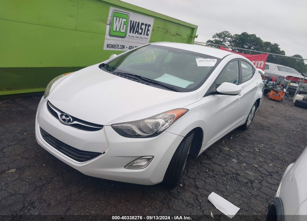 2012 HYUNDAI ELANTRA GLS VIN: 5NPDH4AE5CH125479