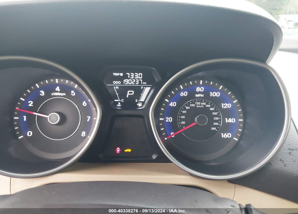 2012 HYUNDAI ELANTRA GLS VIN: 5NPDH4AE5CH125479