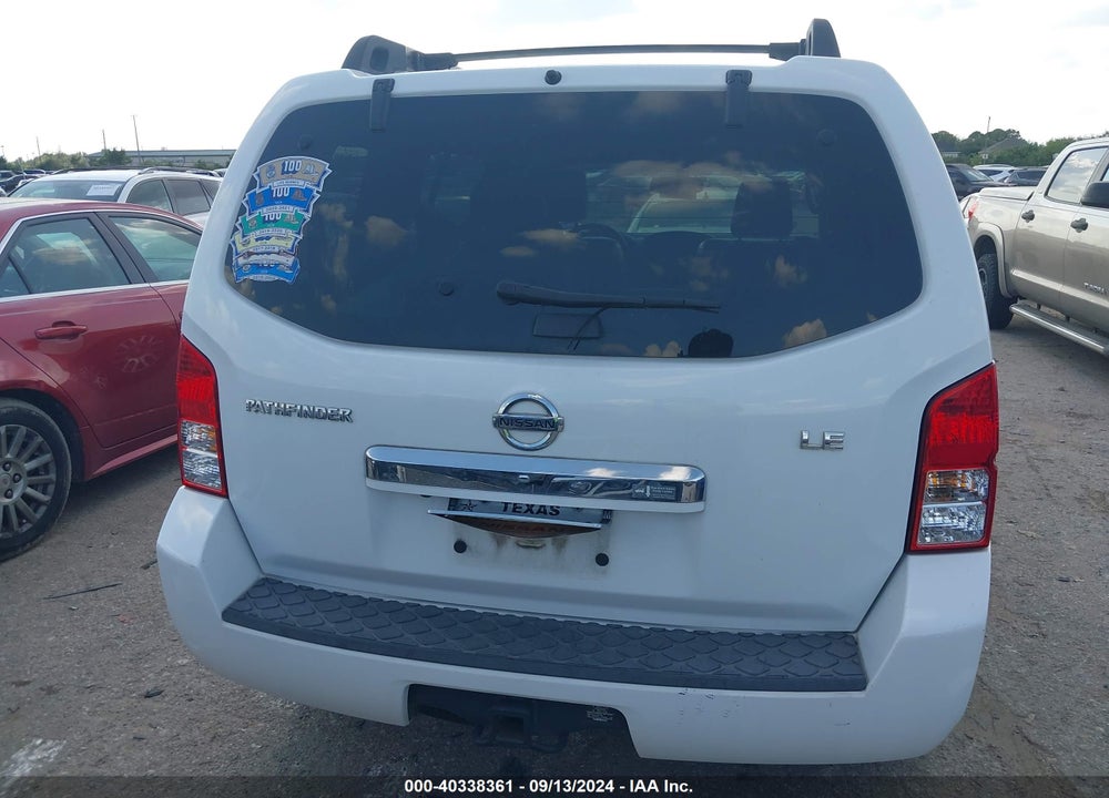 2012 NISSAN PATHFINDER LE VIN: 5N1AR1NN8CC628701