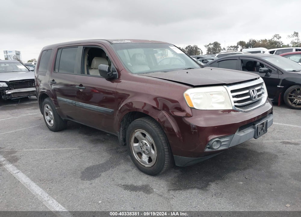 2013 HONDA PILOT LX VIN: 5FNYF3H23DB018668