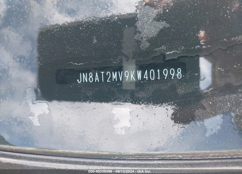2019 NISSAN ROGUE SV VIN: JN8AT2MV9KW401998