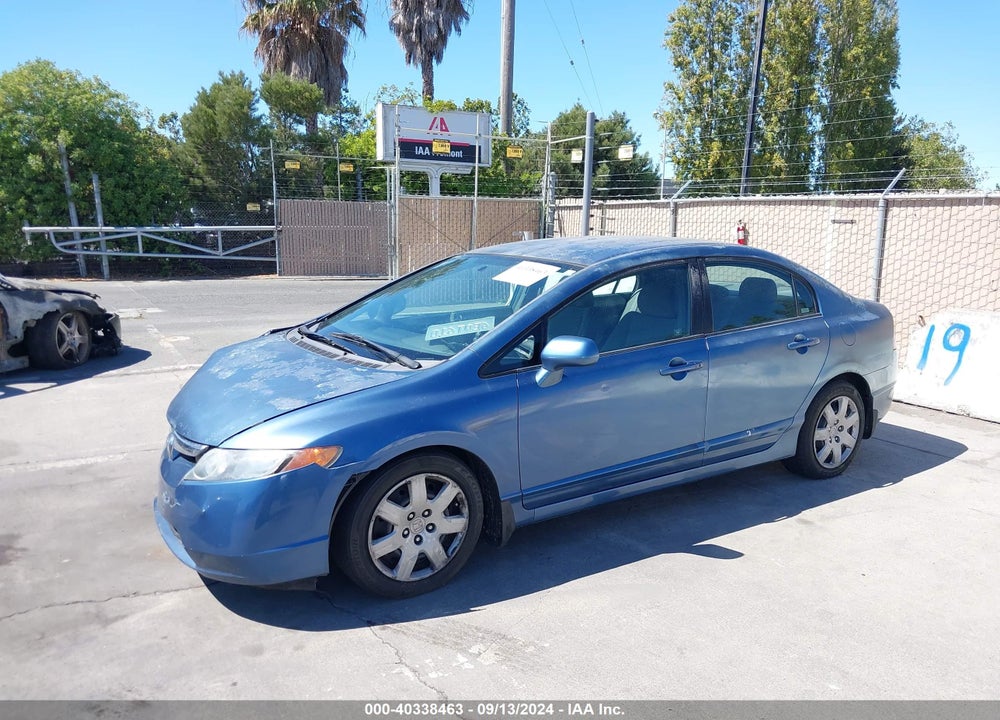 2008 HONDA CIVIC LX VIN: 2HGFA165X8H519288