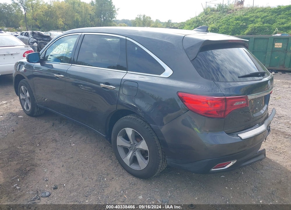 2015 ACURA MDX VIN: 5FRYD4H28FB023913