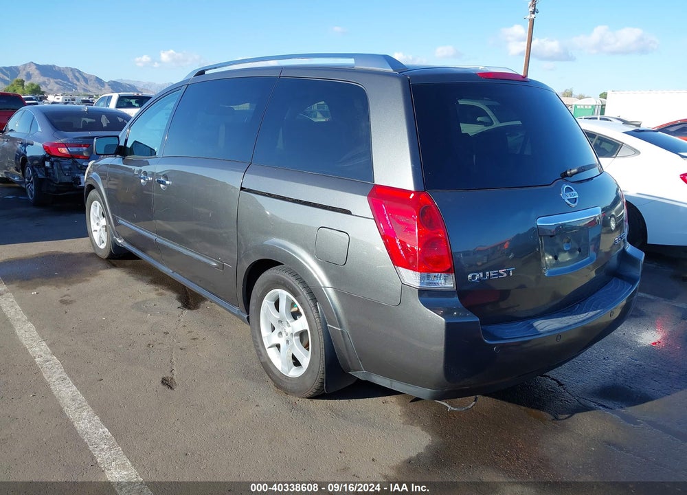 2007 NISSAN QUEST 3.5 SE VIN: 5N1BV28U47N131468
