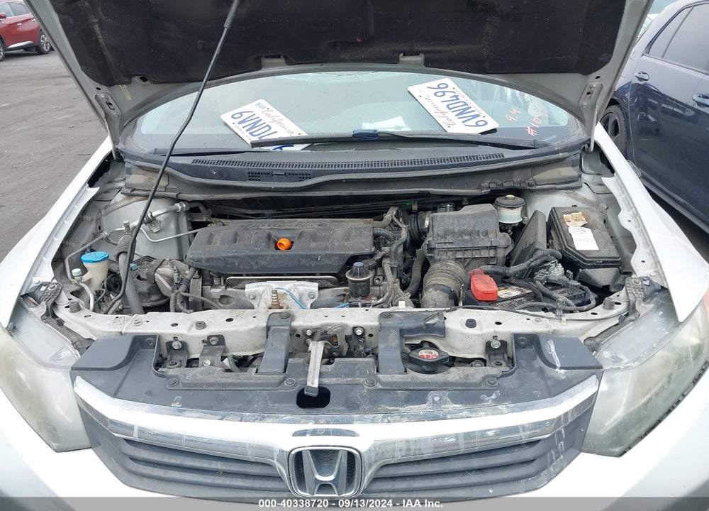 2012 HONDA CIVIC LX VIN: 2HGFB2F54CH334102