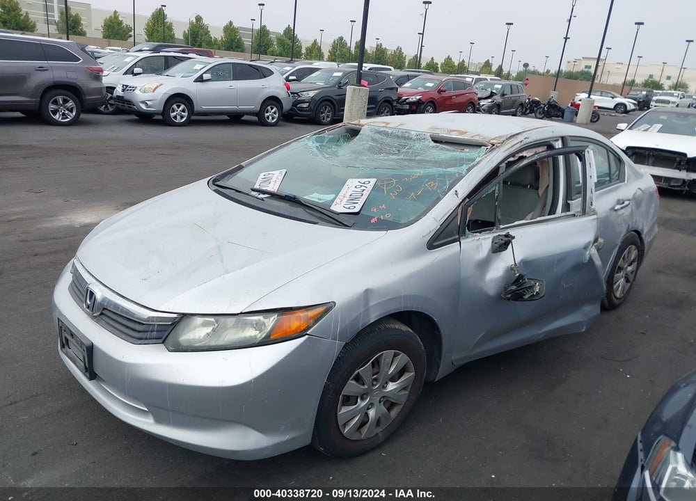 2012 HONDA CIVIC LX VIN: 2HGFB2F54CH334102