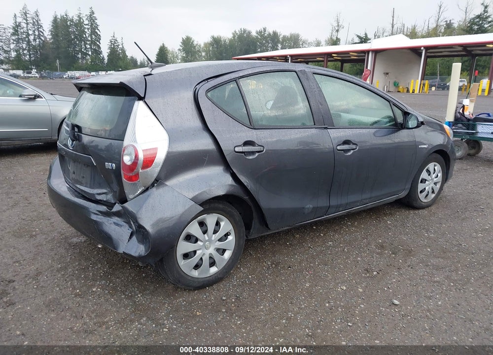2012 TOYOTA PRIUS C THREE VIN: JTDKDTB37C1013946