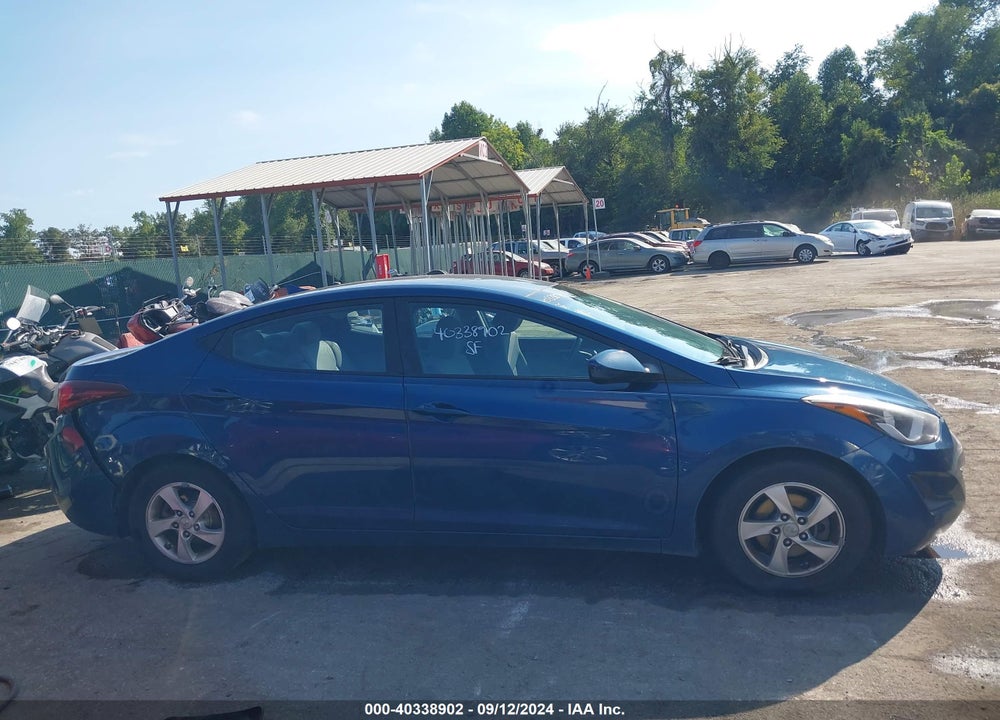 2014 HYUNDAI ELANTRA SE VIN: KMHDH4AE9EU206876