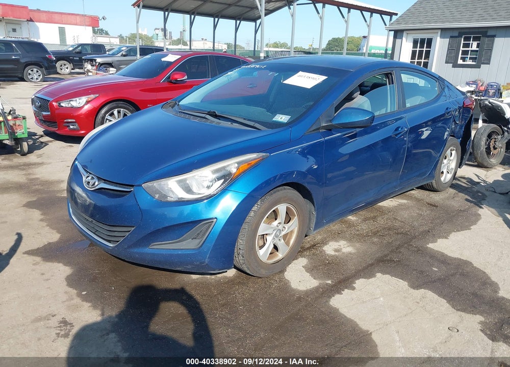 2014 HYUNDAI ELANTRA SE VIN: KMHDH4AE9EU206876